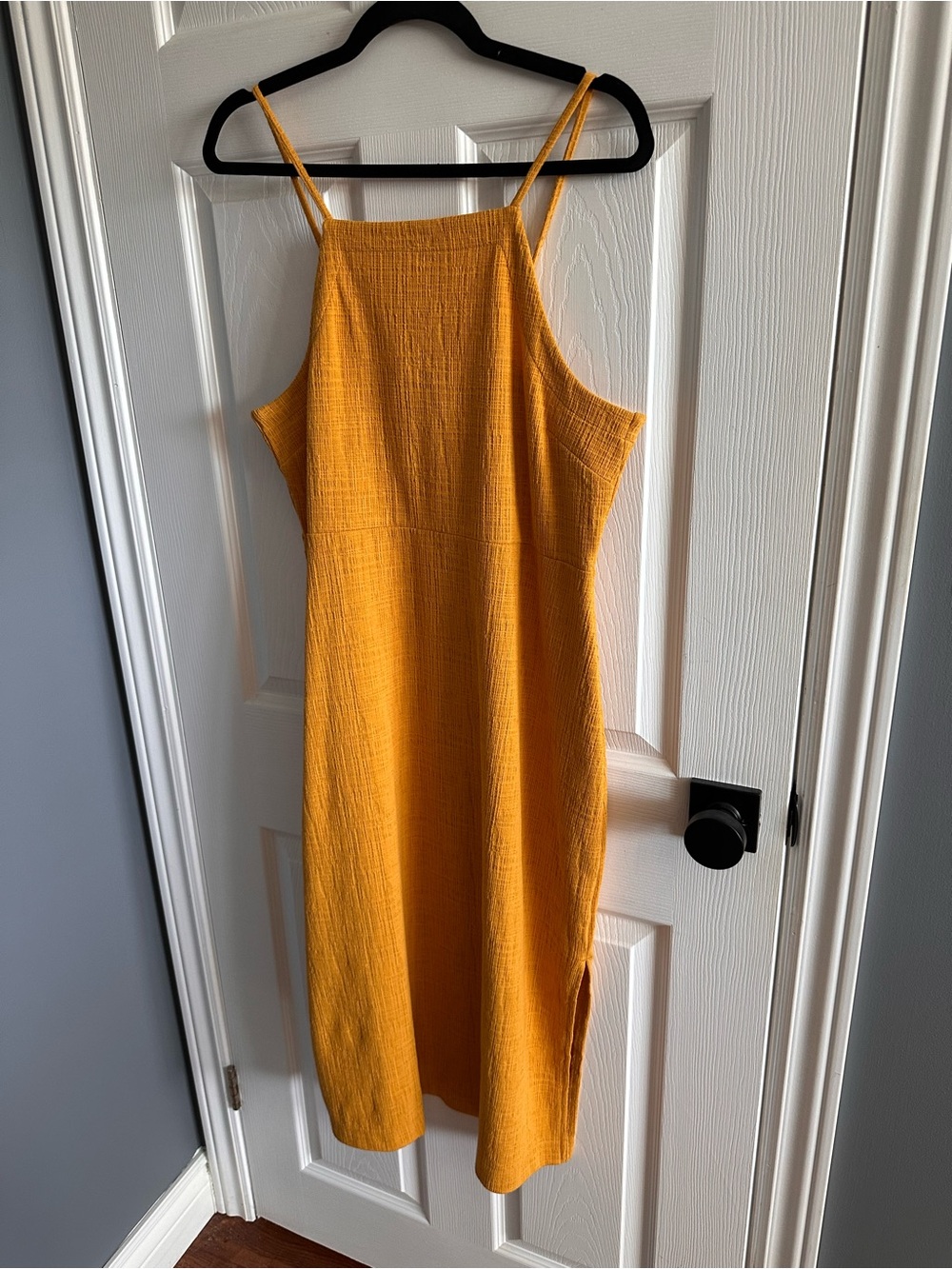 NWT Madewell Mustard Textured Cami Dress: “Tuscan Glow”